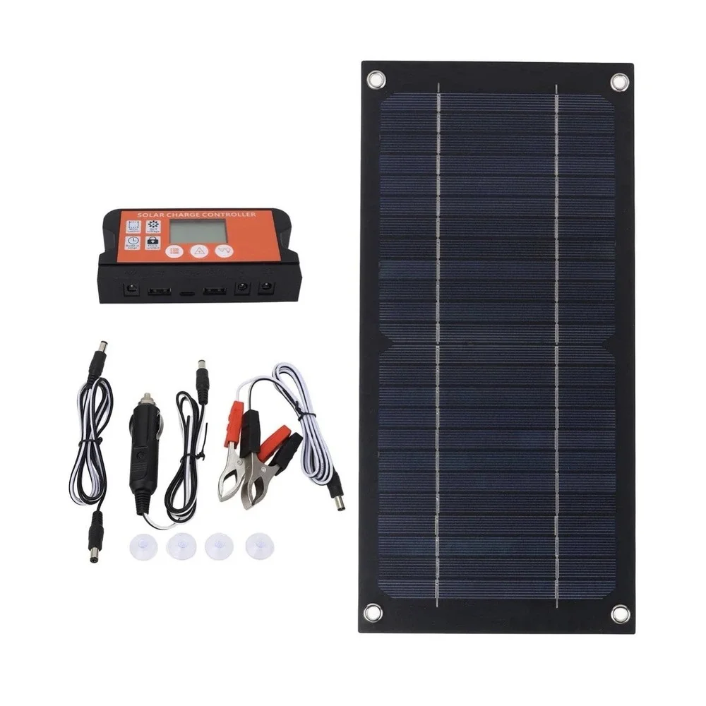 600W Solar Panel Kit 100A Controller Solar Panel Kit With Extension Cable Batter